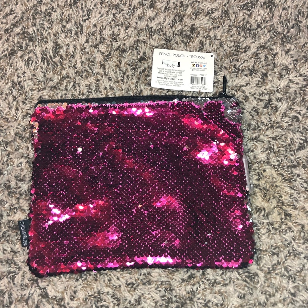 Sequin Color Changing Pencil Bag